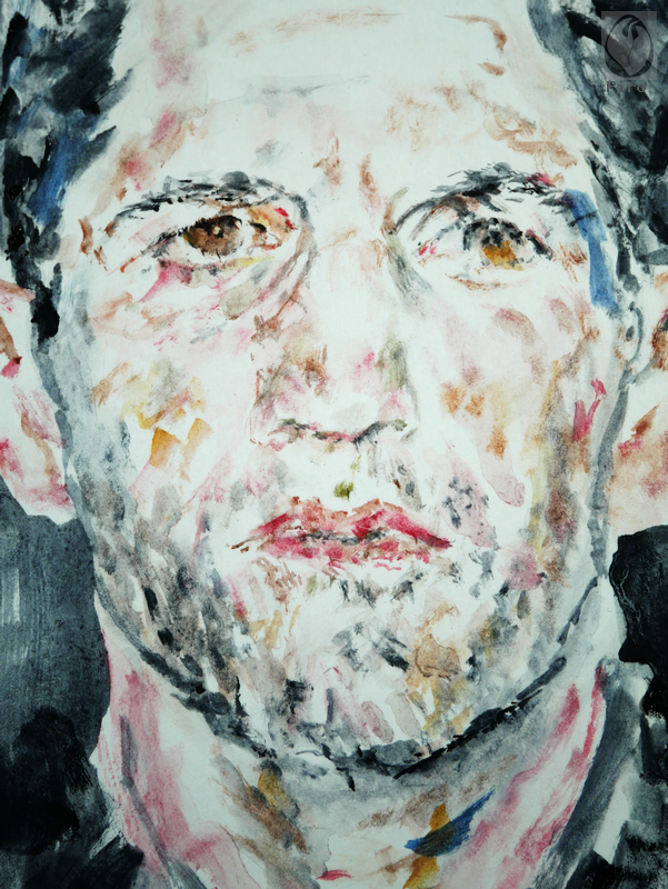 oil on paper - olio su carta di Piro